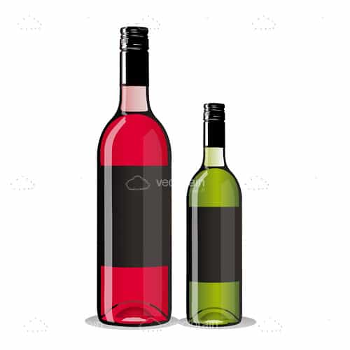 Vector wine bottles